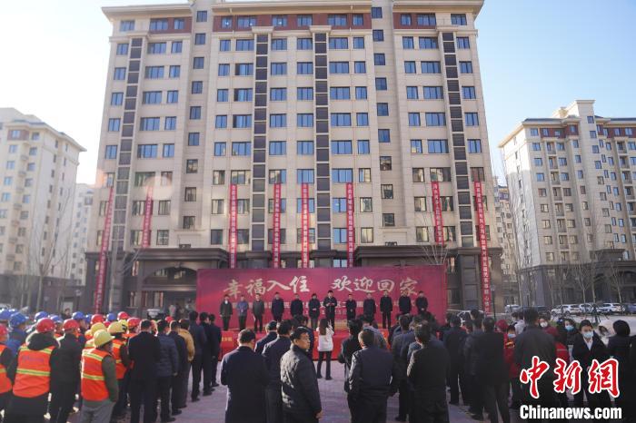 圖為2021年11月23日，臺(tái)前縣黃河灘區(qū)群眾遷建安置區(qū)二期啟動(dòng)儀式現(xiàn)場(chǎng)?！⊥鯙榉?攝
